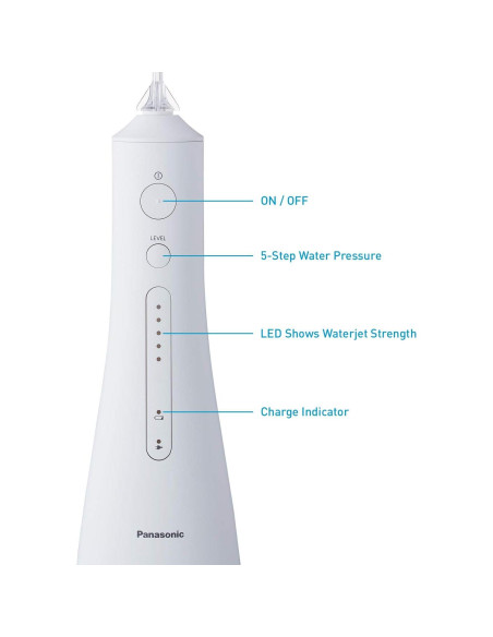 Irrigador Oral Inalámbrico Panasonic EW1511W 200ml Ultrasónico Irrigador Oral Inalámbrico Panasonic EW1511W 200ml Ultrasónico