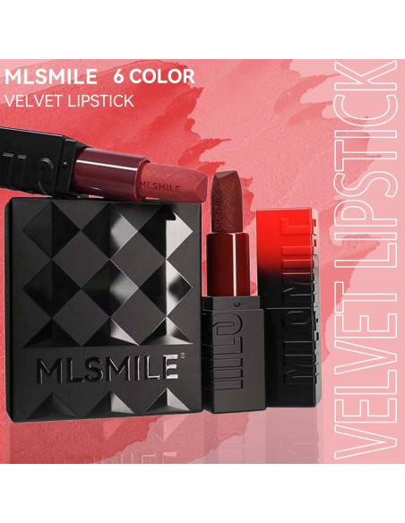 Conjunto de 3 lápices labiales satén MLSMILE a prueba de agua Conjunto de 3 lápices labiales satén MLSMILE a prueba de agua