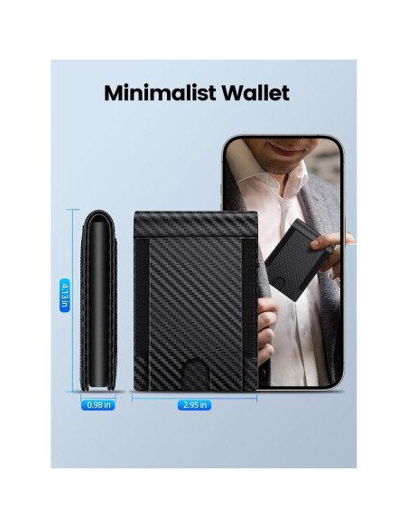 Billetera metálica Ridge Doeboe para hombres con bloqueo RFID Billetera metálica Ridge Doeboe para hombres con bloqueo RFID