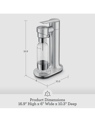 Carbonatador de Agua Espumosa Breville InFizz Fusion 1L