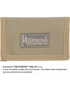 Cartera Bi-Fold Maxpedition Micro Negra Minimalista 2