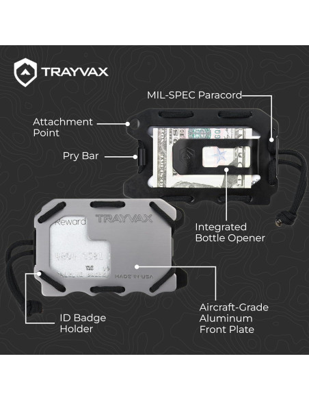 Billetera Trayvax Original 2.0 Gris con Protección RFID Billetera Trayvax Original 2.0 Gris con Protección RFID