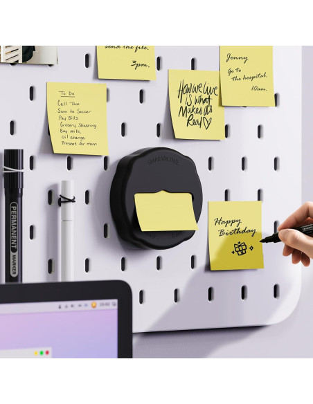Dispensador Magnético de Notas Pop-Up Smart&Cool Negro 10.9 cm Dispensador Magnético de Notas Pop-Up Smart&Cool Negro 10.9 cm