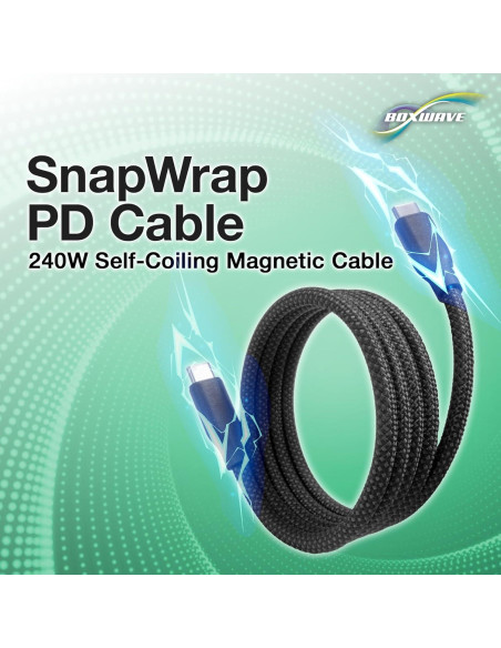 Cable USB-C a USB-C BoxWave 0.91 m - Carga 240W Trenzado Cable USB-C a USB-C BoxWave 0.91 m - Carga 240W Trenzado