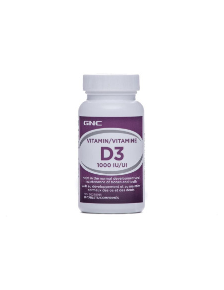 GNC Vitamina D3 1000 UI 180 Tabletas - Salud Huesos y Dientes GNC Vitamina D3 1000 UI 180 Tabletas - Salud Huesos y Dientes