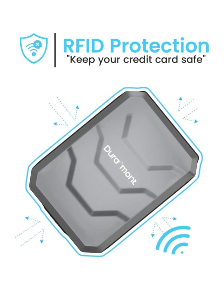 Cartera de Metal Duramont para Hombres - Delgada y RFID Cartera de Metal Duramont para Hombres - Delgada y RFID