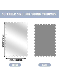 Espejos de Acrílico Irrompibles Yalikop 10 Pcs 12.5 cm 2