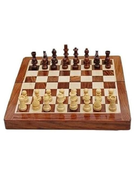 Juego de Ajedrez Plegable Best Chess Madera Rosa 25.4 cm Juego de Ajedrez Plegable Best Chess Madera Rosa 25.4 cm