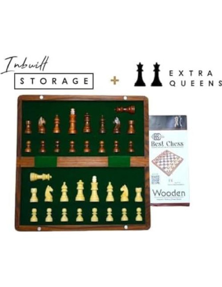 Juego de Ajedrez Plegable Best Chess Madera Rosa 25.4 cm Juego de Ajedrez Plegable Best Chess Madera Rosa 25.4 cm