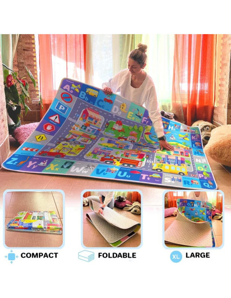 Alfombrillas de Juego QUOKKA para Bebés - 2 Piezas Alta Contraste Alfombrillas de Juego QUOKKA para Bebés - 2 Piezas Alta Contraste
