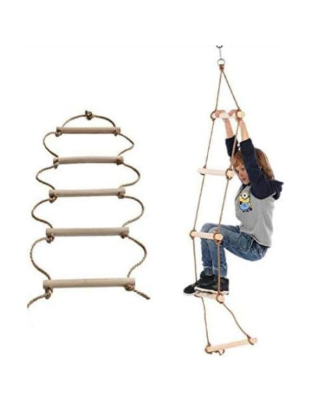 Escalera de Cuerda ISOP 2 m para Niños - Accesorios de Juego Escalera de Cuerda ISOP 2 m para Niños - Accesorios de Juego