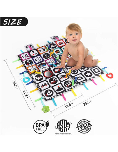 Alfombra de Juego Teytoy para Bebés - Espejo y Juguetes 4 en 1