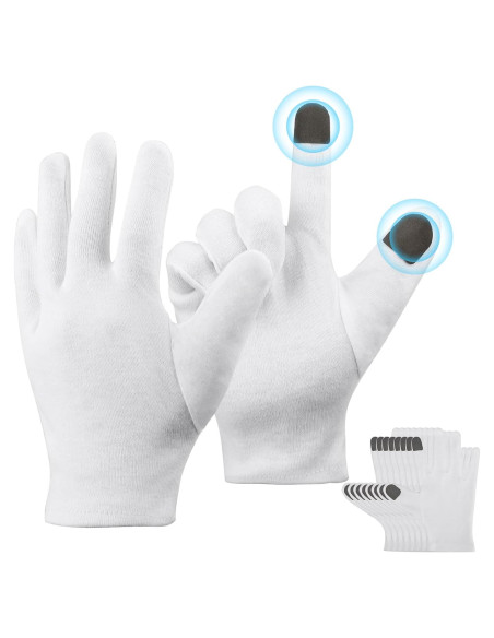 Guantes de Algodón Blancos ENPOINT - 5 Pares Pequeños Guantes de Algodón Blancos ENPOINT - 5 Pares Pequeños