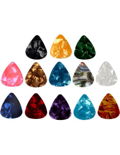 60 Púas de Guitarra Celluloide Multicolor 0.46mm 0.71mm 0.96mm 2
