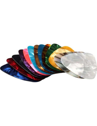 60 Púas de Guitarra Celluloide Multicolor 0.46mm 0.71mm 0.96mm