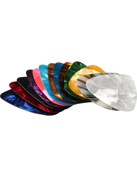 60 Púas de Guitarra Celluloide Multicolor 0.46mm 0.71mm 0.96mm 60 Púas de Guitarra Celluloide Multicolor 0.46mm 0.71mm 0.96mm