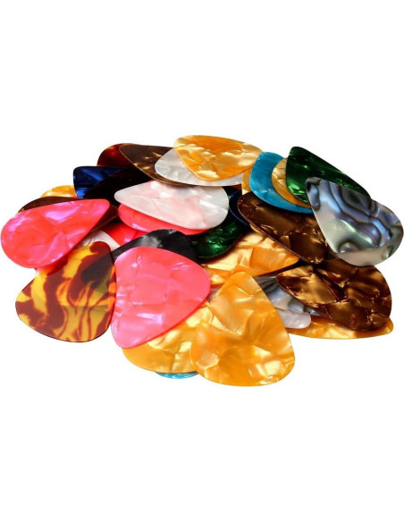 60 Púas de Guitarra Celluloide Multicolor 0.46mm 0.71mm 0.96mm 60 Púas de Guitarra Celluloide Multicolor 0.46mm 0.71mm 0.96mm