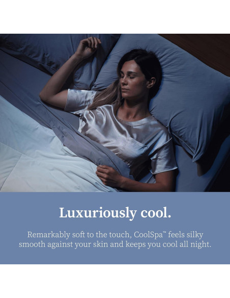 Juego de Fundas de Almohada Cool+ Coop Home Goods Queen Gris Juego de Fundas de Almohada Cool+ Coop Home Goods Queen Gris