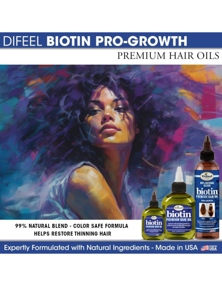 Aceite para Cabello Difeel Biotina 210.9 ml - Crecimiento Saludable Aceite para Cabello Difeel Biotina 210.9 ml - Crecimiento Saludable