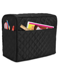 Cubierta de Polvo Luxja para Máquina de Coser Negra 44.5x20.3x34.3cm