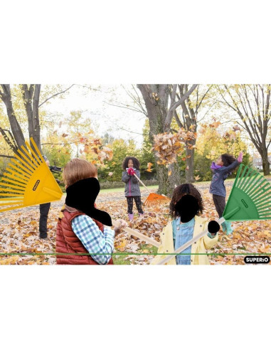 Paquete de 2 Rastrillos para Niños Superio - Mango de Madera 86 cm