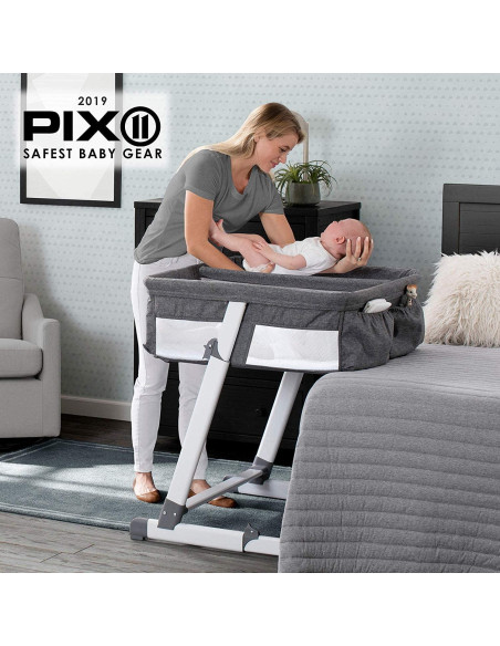 Cuna para Gemelos Simmons Kids By The Bed Ajustable con Ruedas Cuna para Gemelos Simmons Kids By The Bed Ajustable con Ruedas