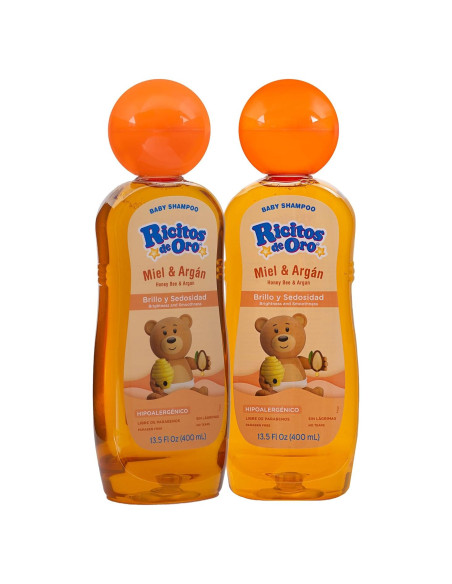 Champú Ricitos de Oro Hipoalergénico Miel 2x400ml Champú Ricitos de Oro Hipoalergénico Miel 2x400ml