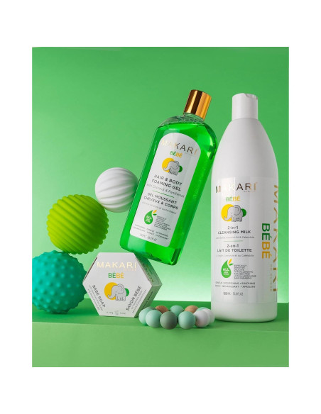 Jabón para Bebés MAKARI Hidratante 2x153g con Manteca de Karité Jabón para Bebés MAKARI Hidratante 2x153g con Manteca de Karité