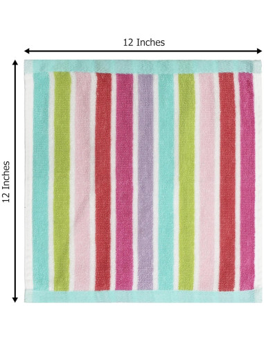 Paquete de 12 Paños de Lavado ORIGINAL KIDS 100% Algodón Rosa