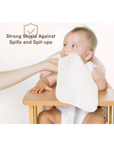 Juego de Paños de Muselina Arnzion 100% Algodón 10 Piezas