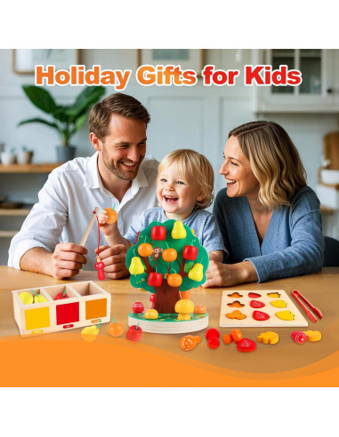 Juguete Montessori INIFEIDALA de Madera para Niños 3-6 Años