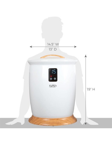 Calentador de Toallas ForPro Extra Grande Blanco 18L con Temporizador Calentador de Toallas ForPro Extra Grande Blanco 18L con Temporizador