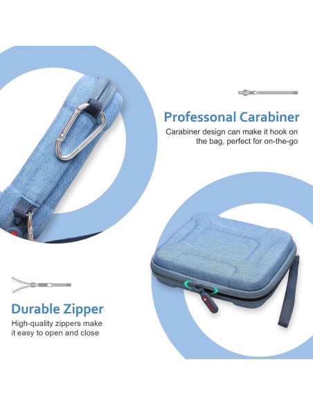 Funda Dura Azul XANAD para SSD Sandisk Pro/Samsung T7 250GB-4TB Funda Dura Azul XANAD para SSD Sandisk Pro/Samsung T7 250GB-4TB