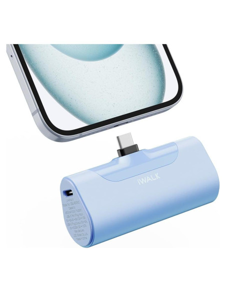 Cargador Portátil iWALK 4500mAh USB-C Carga Rápida 20W Cargador Portátil iWALK 4500mAh USB-C Carga Rápida 20W