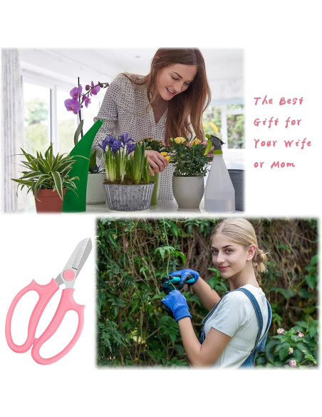 Tijeras de Jardín OJYUDD 3 Pcs Profesionales Rosa 16.5 cm Tijeras de Jardín OJYUDD 3 Pcs Profesionales Rosa 16.5 cm