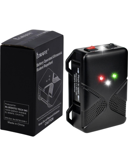 Repelente Ultrasónico de Roedores Loraffe DD-AR-001 a Batería Repelente Ultrasónico de Roedores Loraffe DD-AR-001 a Batería