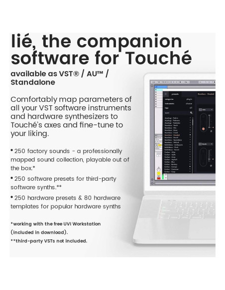 Controlador MIDI Touché Expressive E USB para Sintetizadores Controlador MIDI Touché Expressive E USB para Sintetizadores
