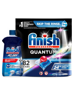 Set Finish Quantum 82 Tabletas + Agente de Enjuague 946ml