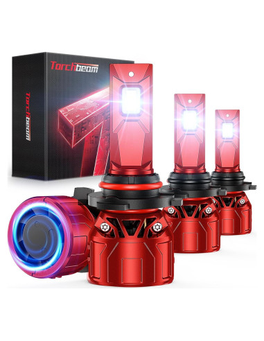 Luces LED Torchbeam 9005 9006 72000LM con Enfriamiento 360