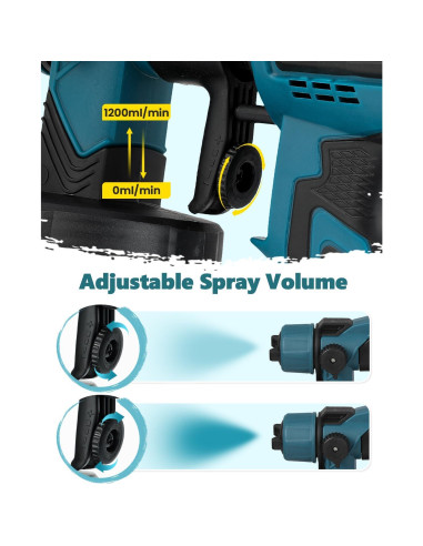 Pistola de Pintura Eléctrica Bonoutil XR-HT-03 1400ml 3 Patrones