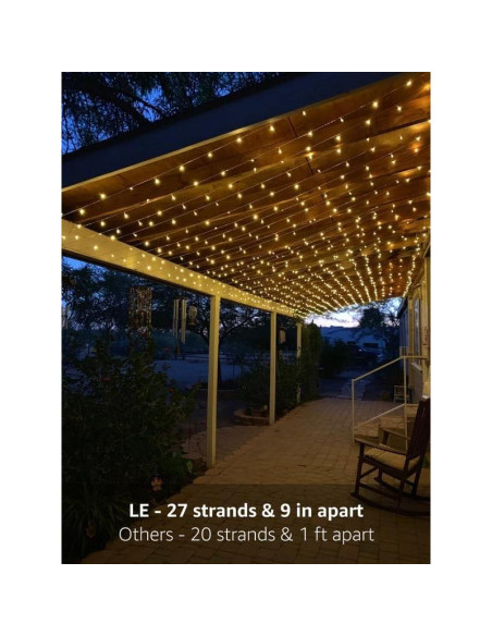 Luces de Cortina LED 594 Lighting EVER 6m x 3m 27 Cuerdas Luces de Cortina LED 594 Lighting EVER 6m x 3m 27 Cuerdas