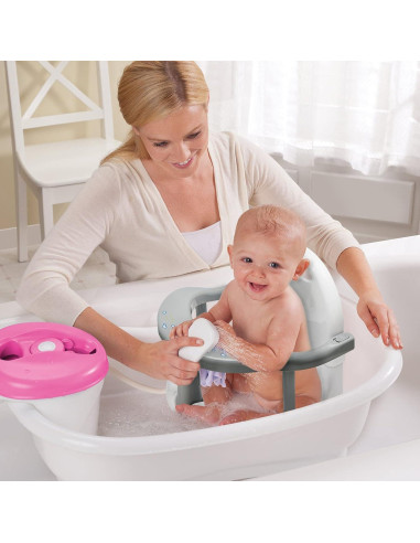 Asiento de Baño Plegable Antideslizante Bebés Gris 6-18 Meses