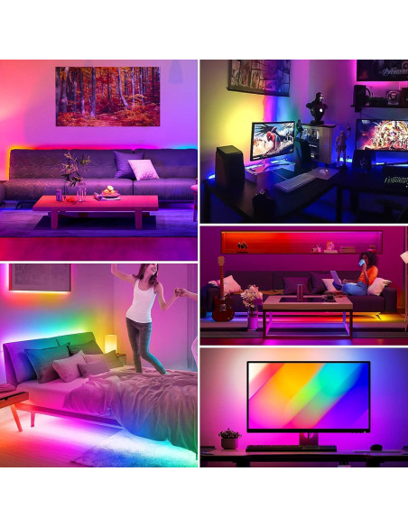 Cinta LED RGB FCOB BTF-LIGHTING 5m 630LED/m DC24V Bluetooth Cinta LED RGB FCOB BTF-LIGHTING 5m 630LED/m DC24V Bluetooth