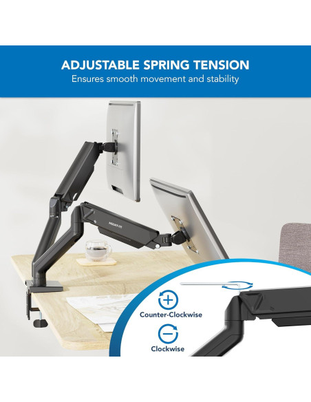 Soporte de Monitor Doble Mount-It! MI-8752BLK 17" a 32" Negro Soporte de Monitor Doble Mount-It! MI-8752BLK 17" a 32" Negro