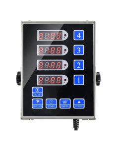 Temporizador Digital de Cocina YOOYIST 4 Canales Acero Inoxidable