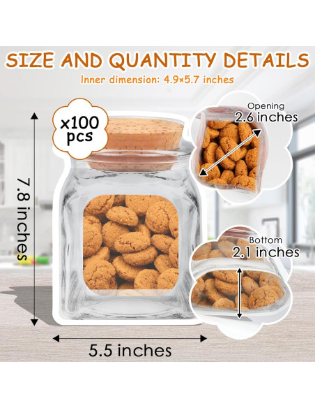 100 Bolsas Reutilizables para Tarros de Conserva Weiwei 14x20 cm 100 Bolsas Reutilizables para Tarros de Conserva Weiwei 14x20 cm