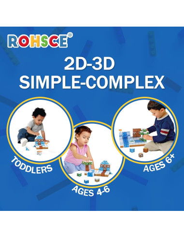 Bloques Magnéticos 52PCS ROHSCE - Construcción Escena Invernal