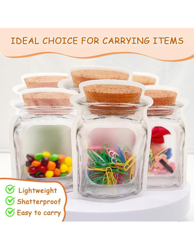 100 Bolsas Reutilizables para Tarros de Conserva Weiwei 14x20 cm