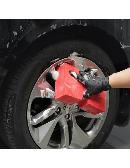 Esponjas de Lavado de Autos SPTA - Paquete de 3 Grandes Rojas Esponjas de Lavado de Autos SPTA - Paquete de 3 Grandes Rojas