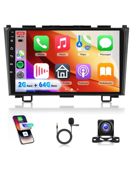 Estéreo de coche Rimoody 9" Android 2GB 64GB para Honda CRV Estéreo de coche Rimoody 9" Android 2GB 64GB para Honda CRV